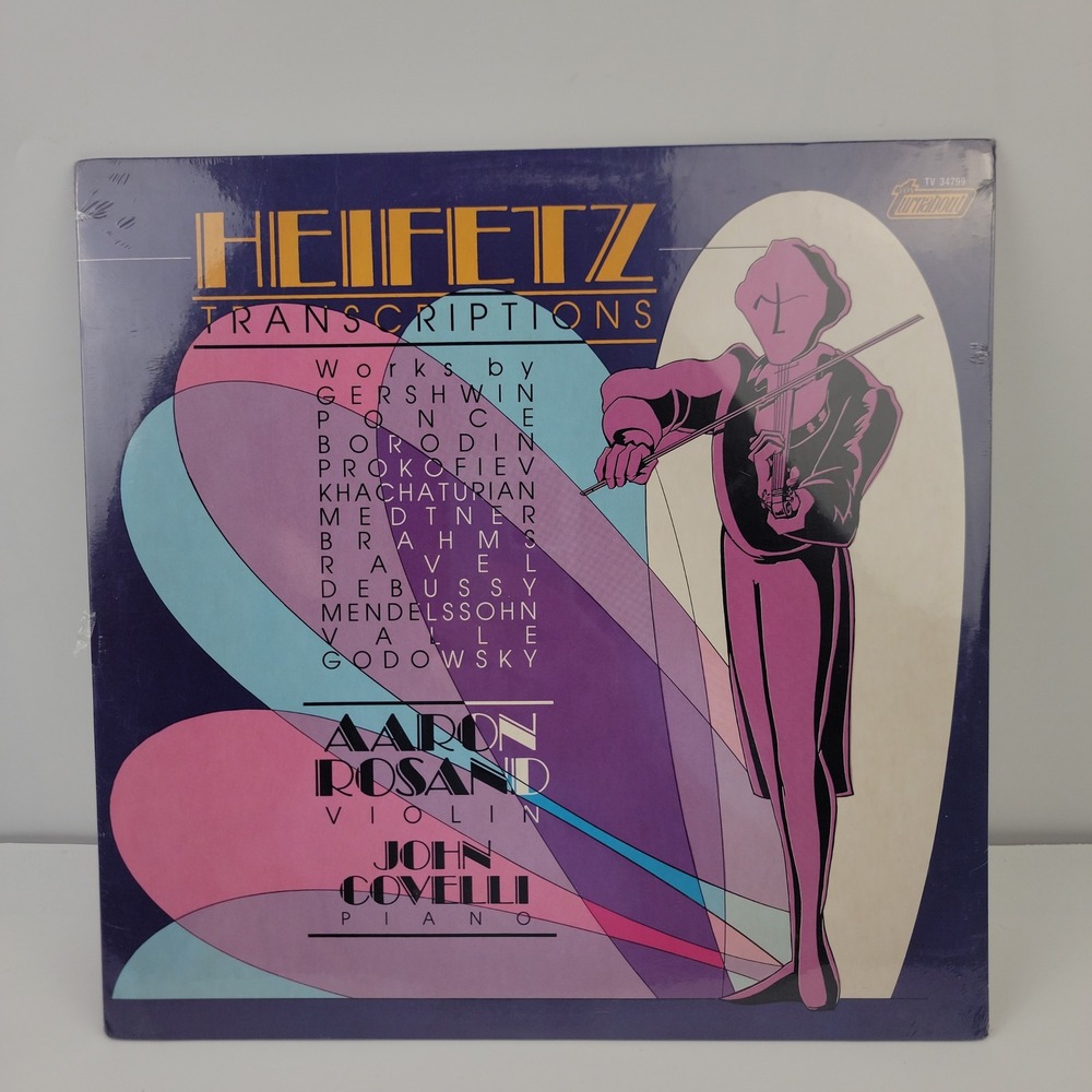 Heifetz Transcriptions Aaron Rosand John Covelli Turnabout Vinyl LP TV 34799